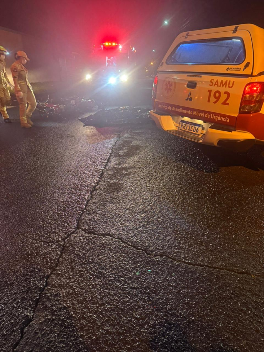 Entregador morre em acidente entre duas motos na Vila Borges