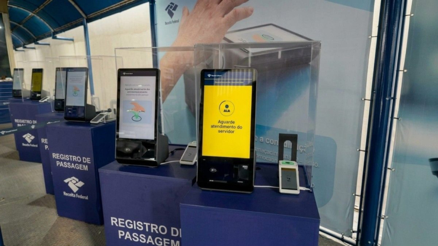 Receita Federal registra passagem de mais de 40 mil pedestres nos primeiros dias do projeto-piloto de biometria na Ponte da Amizade